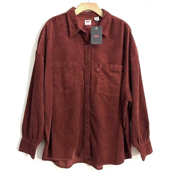 NWT LEVI’S Corduroy Elliot Utility Button Up Shirt - Picture 5 of 8